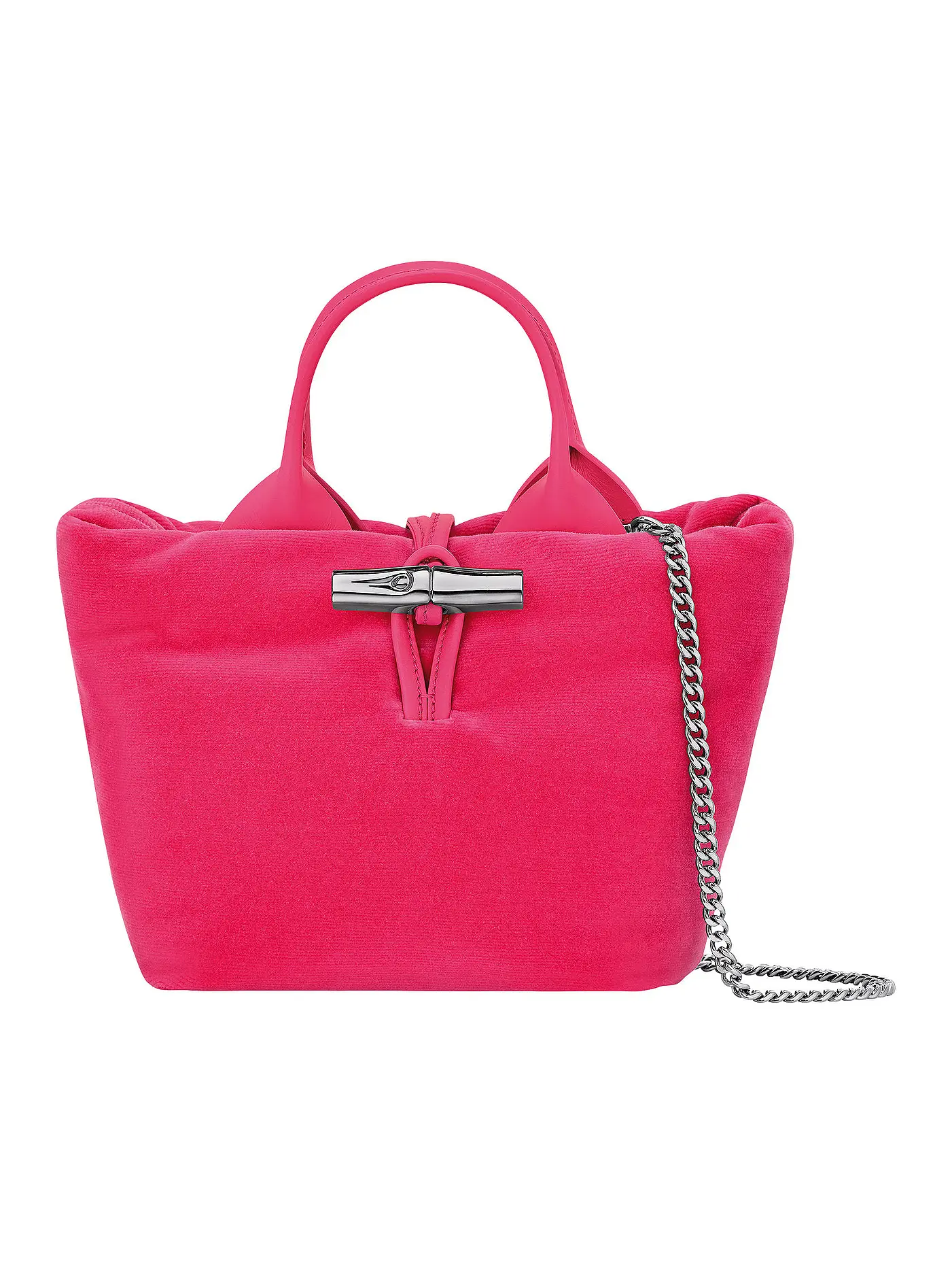 LONGCHAMP | Le Roseau Handle Bag XSmall, Pink | 